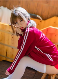 Chiyo Ogura w NO.005 Red gymnastics jacket(2)